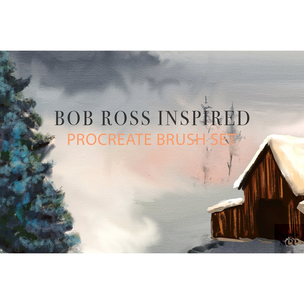 Procreate Brush - Bob Ross Inspired Procreate Brushes