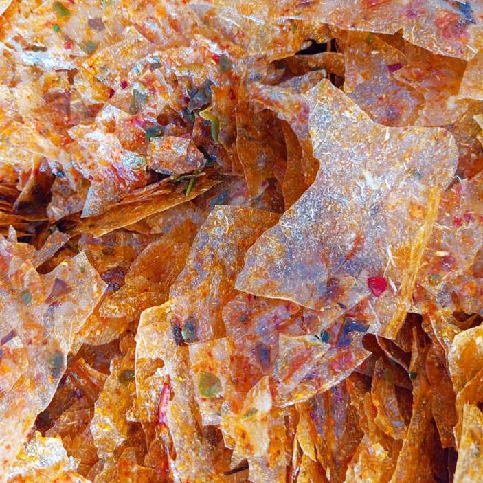 

に KERIPIK KACA 500gr PEDAS JERUK KRIPIK BELEDAG BANDUNG KWE21