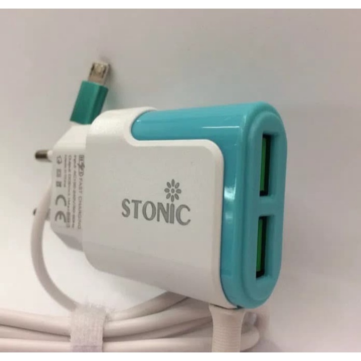 Stonic 2 USB (286) Port 3.1 Travel Charger Plus Kabel Micro USB Fast Charger