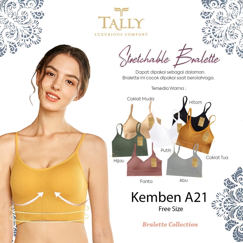 Bra | Brallete TALLY A21 Bahan Rajut Freesize