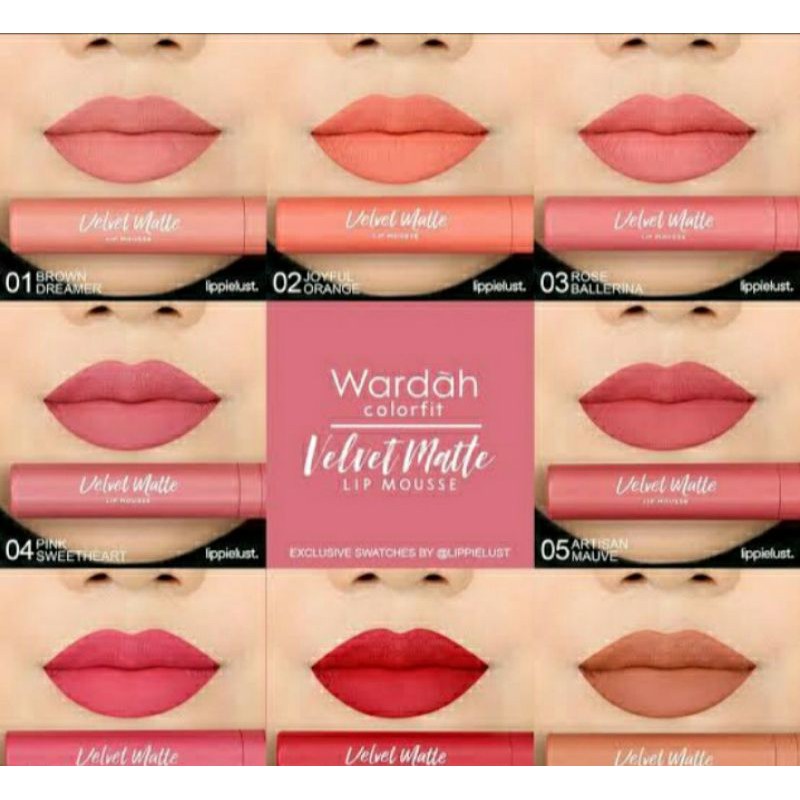 Wardah velvet matte no 2 no 3