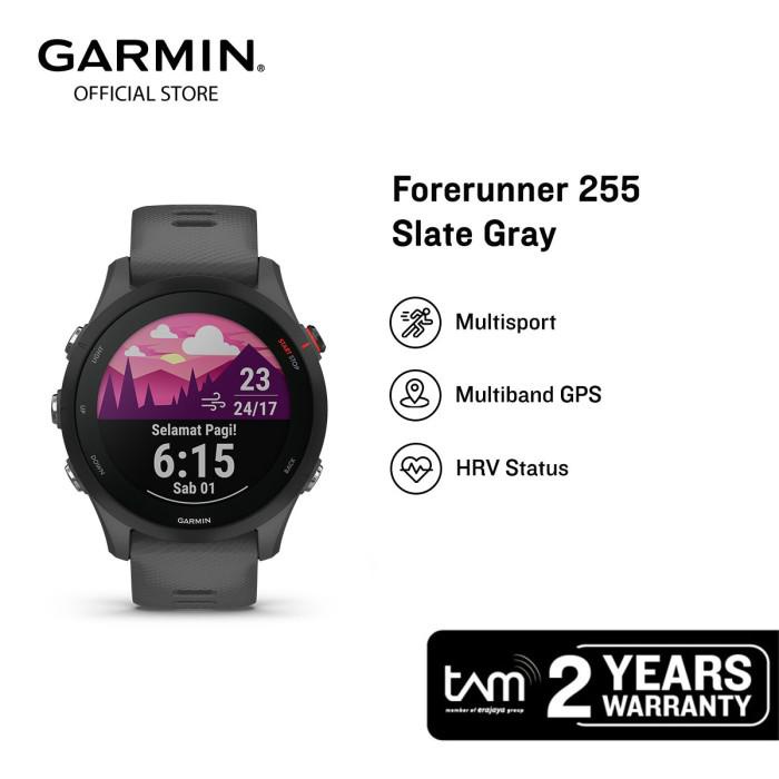 Garmin Forerunner FR255 Basic - 46mm - Garansi Resmi 2 Tahun TAM