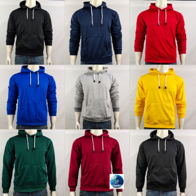 SWEATER HOODIE POLOS BAHAN FLEECE PRIA/WANITA/UNISEX