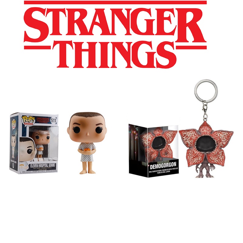 New Stranger Things Keychain Demogorgon Toy Eleven Hospital Gown Collectible Figure With Box