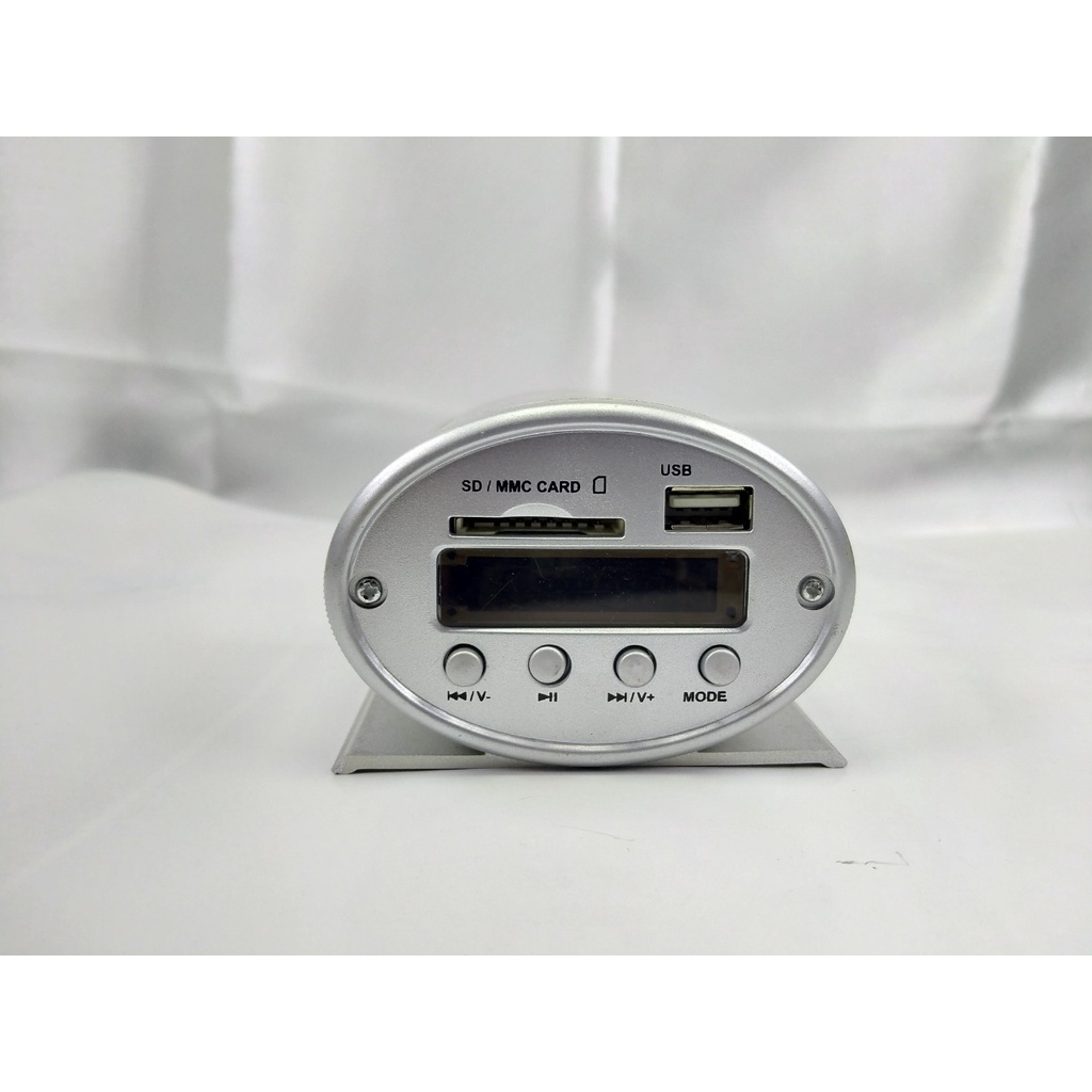 speaker portable digital player amply musik + remote support usb memory card fm radio