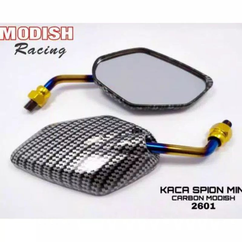 Kaca spion jupiter carbon tangkai twotone motor yamaha spion Karbon  yamaha 2tone