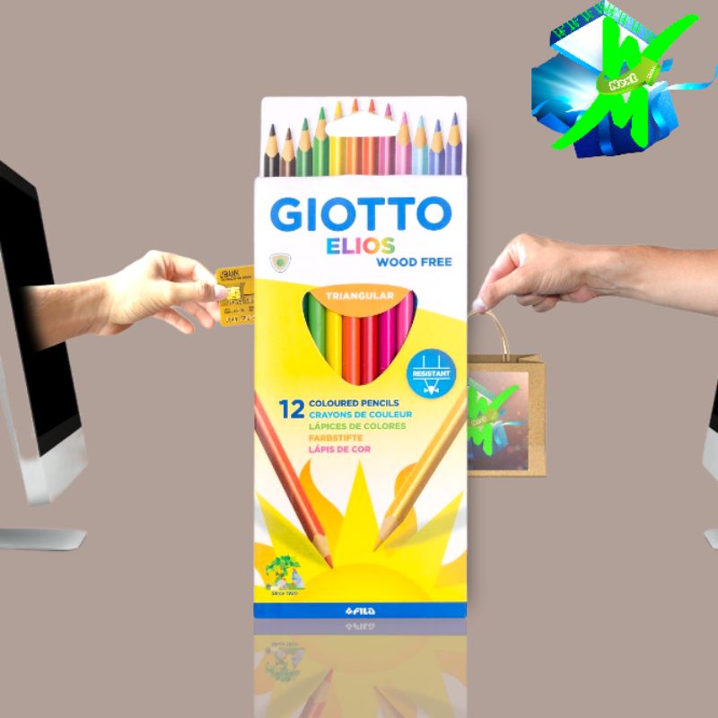 

Giotto Elios Tri Cardboard - Pensil Warna Tahan Patah 12 Warna