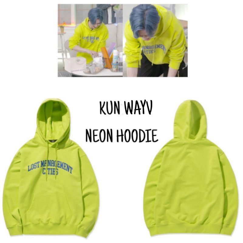 S - XXXXXL(6XL) Hoodie Neon Green KUN NCT WAYV Sweater Green Hijau Neon LOST JUNGWOO BIG SIZE OVERSIZE M L XXL XXXL 4XL 5XL Jaketin Aja Korean Style