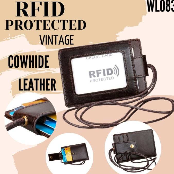 

OPEN RESSELER RFID PROTECTED / ID Card Holder RFID Kulit Asli Pria WL083