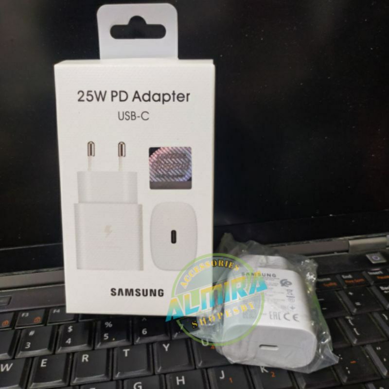 Kepala Charger/Adapter Charger Samsung Usb C Fast Charging 25W A51 A71 A70 A80 NOTE 10 Fast Charging By Samsung.-1