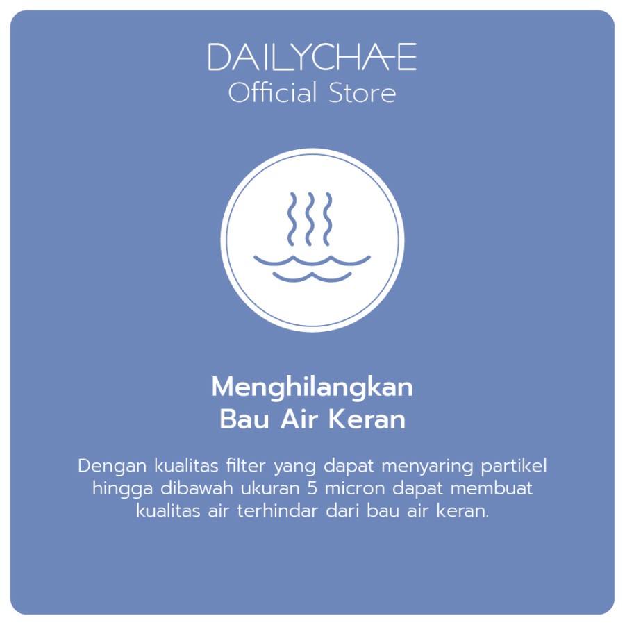 Daily Cha-E Sediment Filter - ChaE Penyaring Air untuk Shower Kamar Mandi CHA E 3 Month Supply