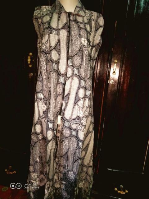 Maxi Cardi Batik Wanita Motif Parang Tumpal Modern Warna Premium Kardigan Exclusive