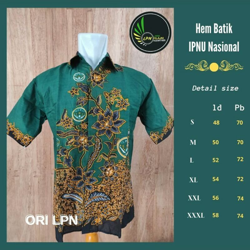 BATIK IPNU LENGAN PENDEK