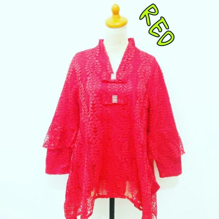 Big Sale Baju Pesta Atasan Wanita Brukat Glitter All Size Terlaris
