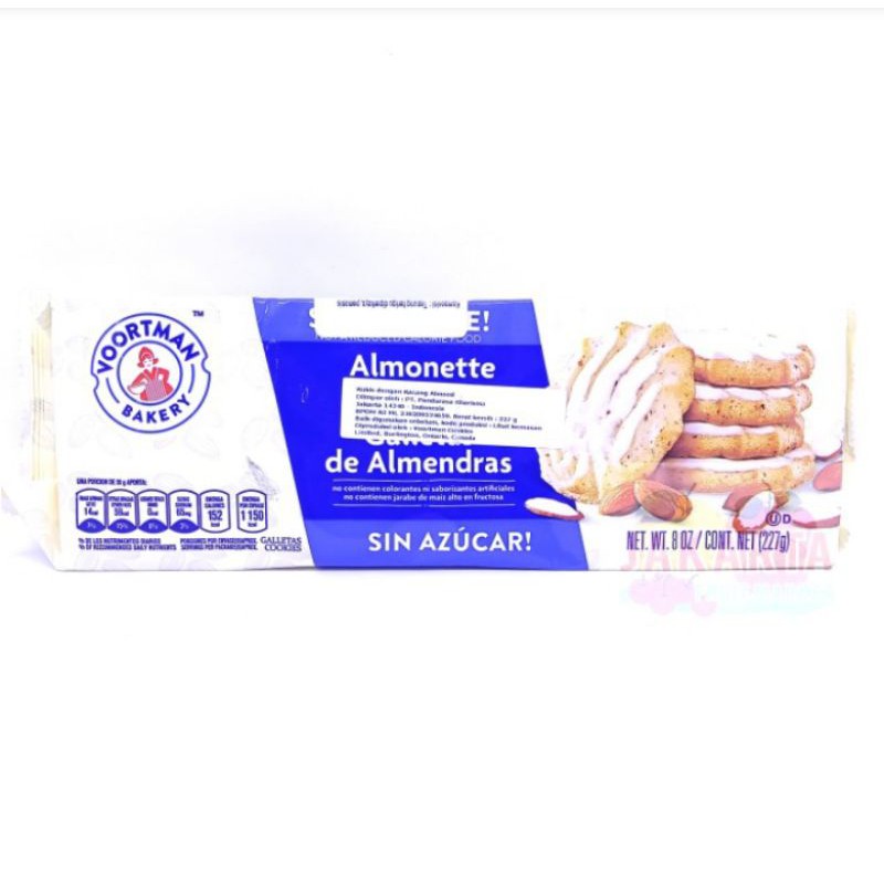

(MAKANAN RINGAN) VOORTMAN BAKERY ALMONETTE FLAVOUR 227G
