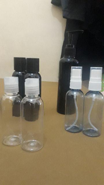 Botol Plastik Pet Tutup Press On 60 Ml Promo Minimal 30 Pcs