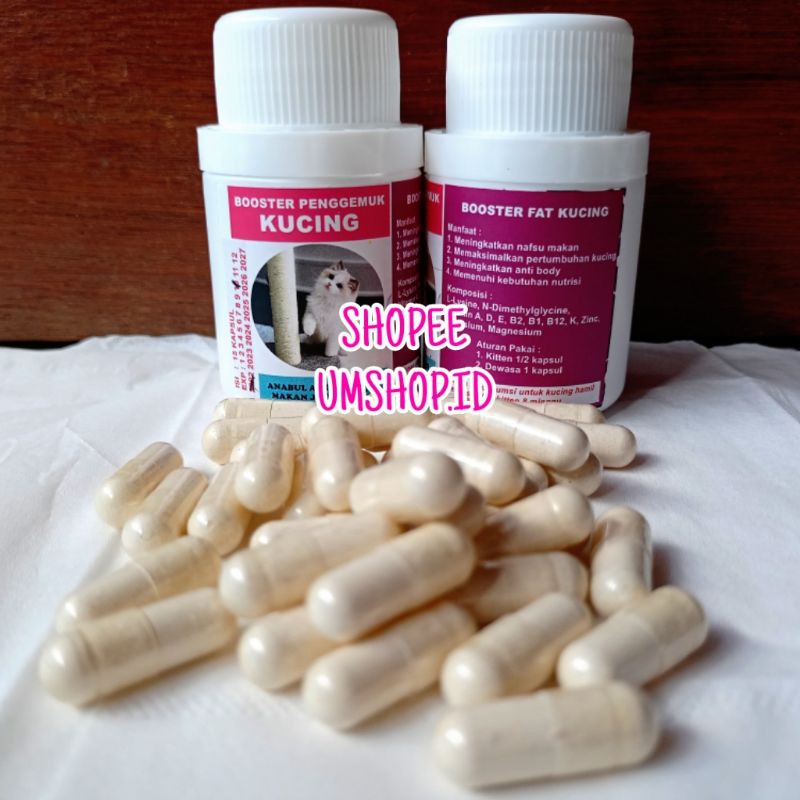 Booster Penggemuk Kucing Gembul Vitamin Nafsu Makan Berat Badan Kucing Kurus