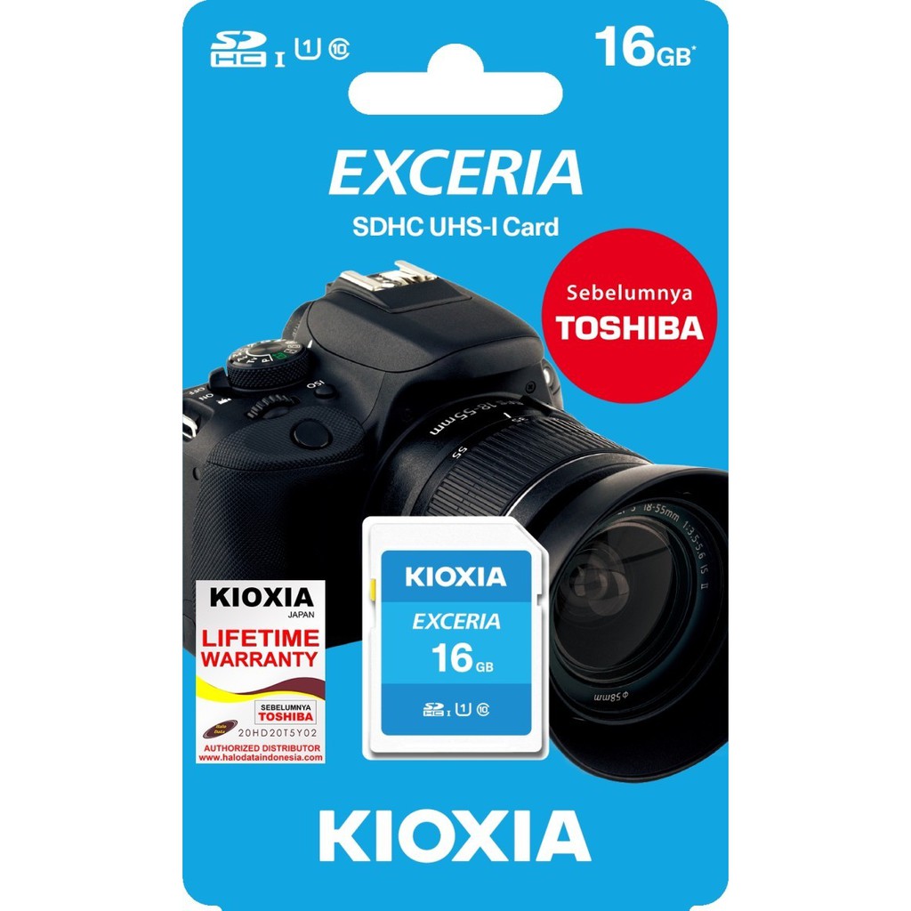 Kioxia Exceria SDHC / SD Card 16GB 100MBps UHS-1 Class 10 UHS-1