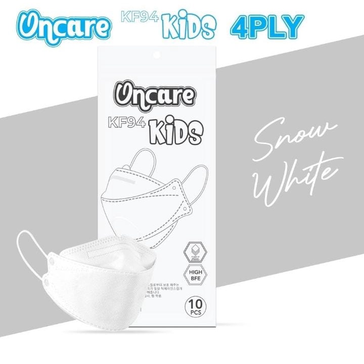 masker anak anak kf94 oncare 4ply isi 10pcs / masker anak kf94