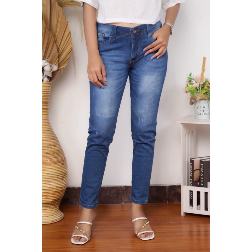 RX Fashion - Celana Higwaist Jeans New Silet - BN