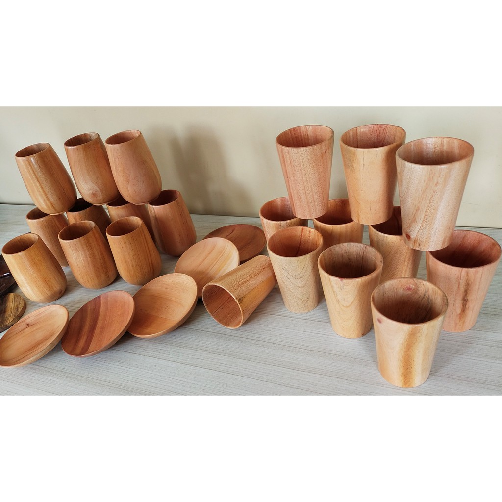 Gelas Kayu Mahoni [ FOODGRADE ] Wooden glass