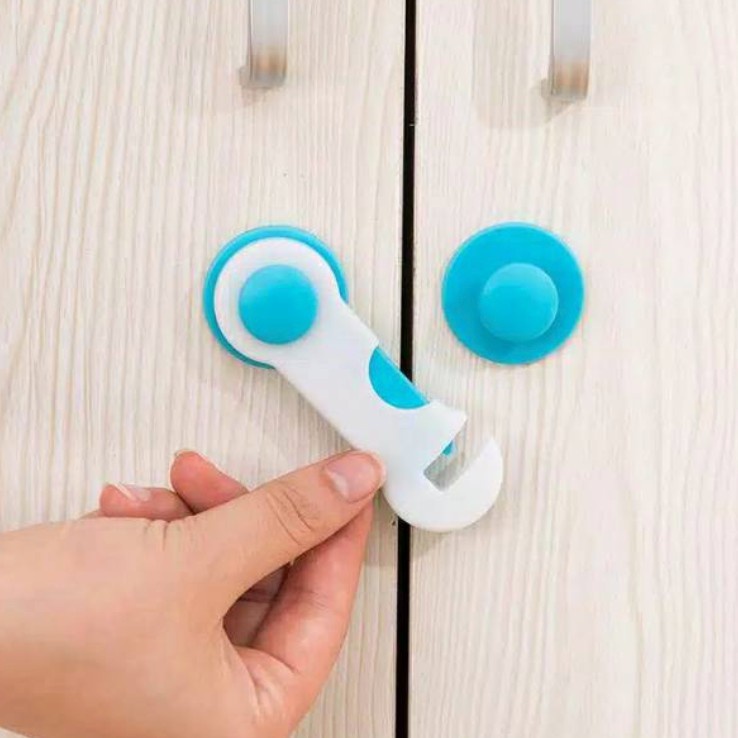 (B106) Pengaman Laci Lemari Pintu Perabotan Furniture Rumah Dari Anak Kecil Baby Safety Lock