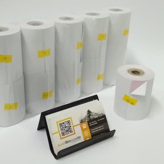 

☄ ( 1 DUS ) KERTAS STRUK KASIR 60 X 75 mm RANGKAP 2 PLY ( isi 100 Roll ) ☀