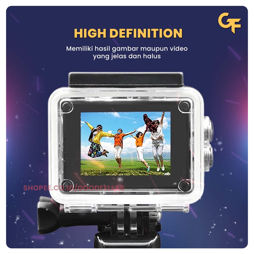 Action Camera 1080 HD Include Case Anti Air dan Aksesoris Lengkap - GoodFellas-3