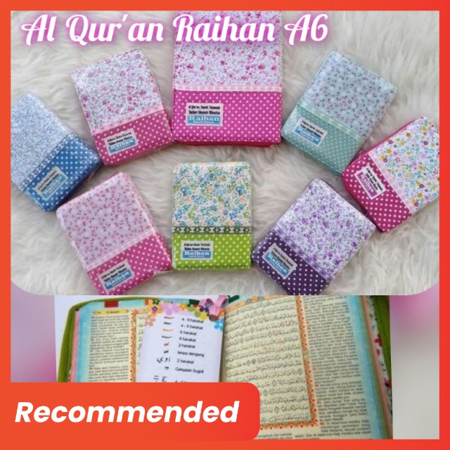AlQuran Kecil Resleting - AlQuran Terjemahan - AlQuran  Pelangi Rainbow Raihan A6