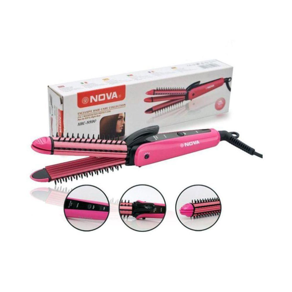 [COD] CATOKAN SISIR 3IN1 NOVA NHC-8890  INOVASI TERBARU PENGERITING PELURUS RAMBUT 3 FUNGSI PRAKTIS