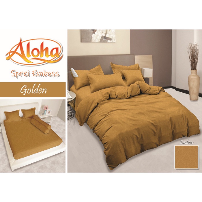 Sprei Aloha Polos Queen 160x200 Jacquard Embossed Motif #Bantal#Guling#Sprei#Bedcover#Murah