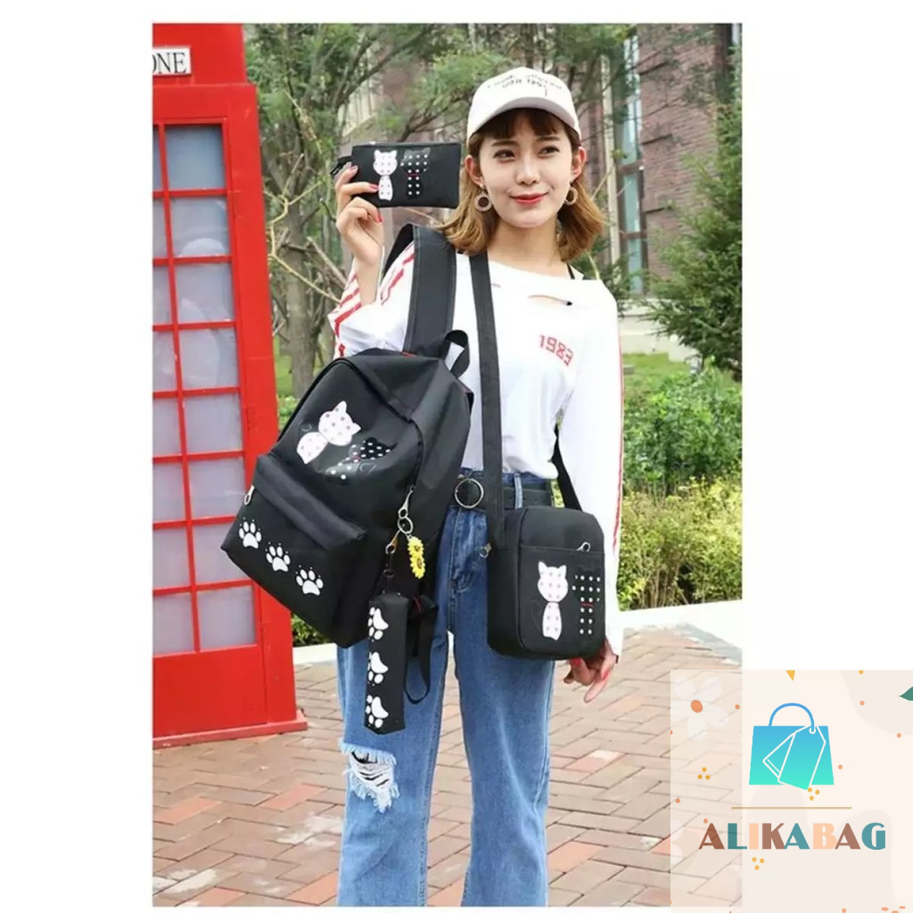 ALIKA BAG - Tas Ransel Sekolah Anak Perempuan GirlsTravel Backpack