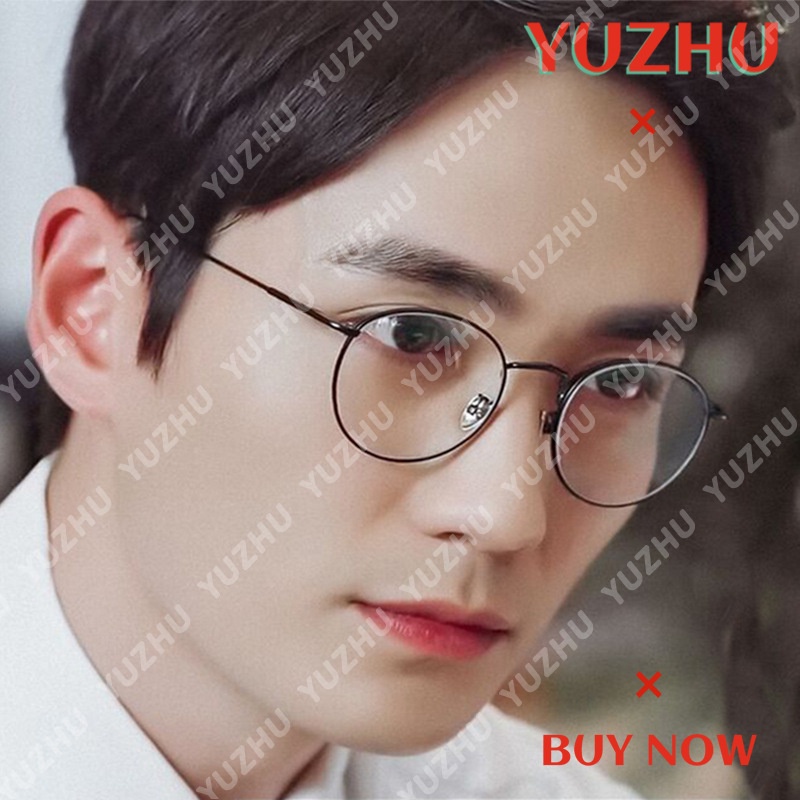 (YUZHU) Bayar di Tempat Myopia Minus 0°~400° Retro Bulat Kacamata Women/Men Minus Eyeglasses