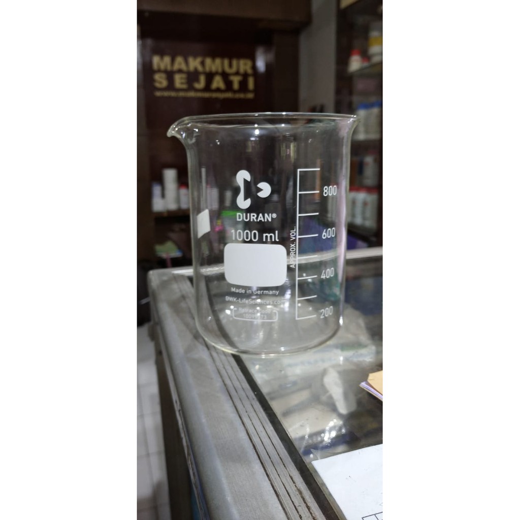 Jual Beaker Glass 1000ml Low Form Duran Indonesiashopee Indonesia 3541