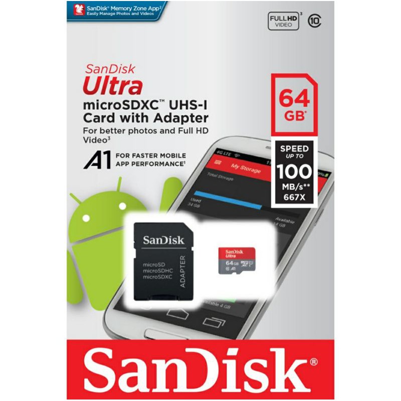 Memory Card SANDISK ORIGINAL 64GB