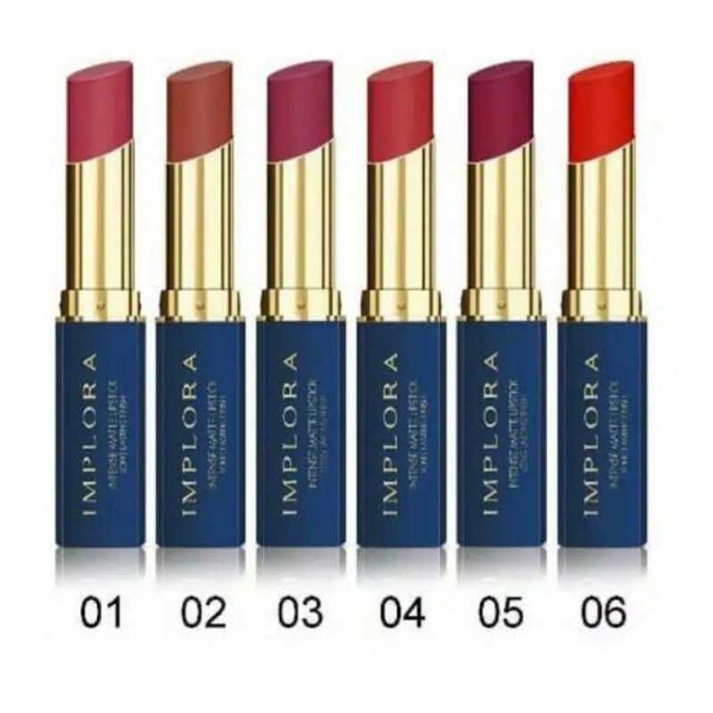 Lipstick Implora Matte Intens TERMURAH LIPSTICK IMPLORA 6 WARNA ORIGINAL BPOM