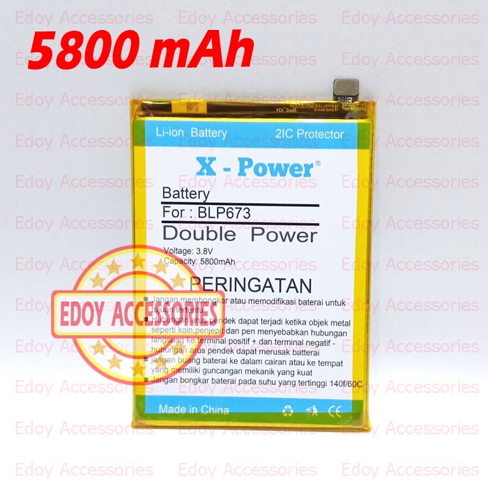 Batre Oppo A31 CPH2015 Double Power BLP673 Batu Battery Baterai Tanam