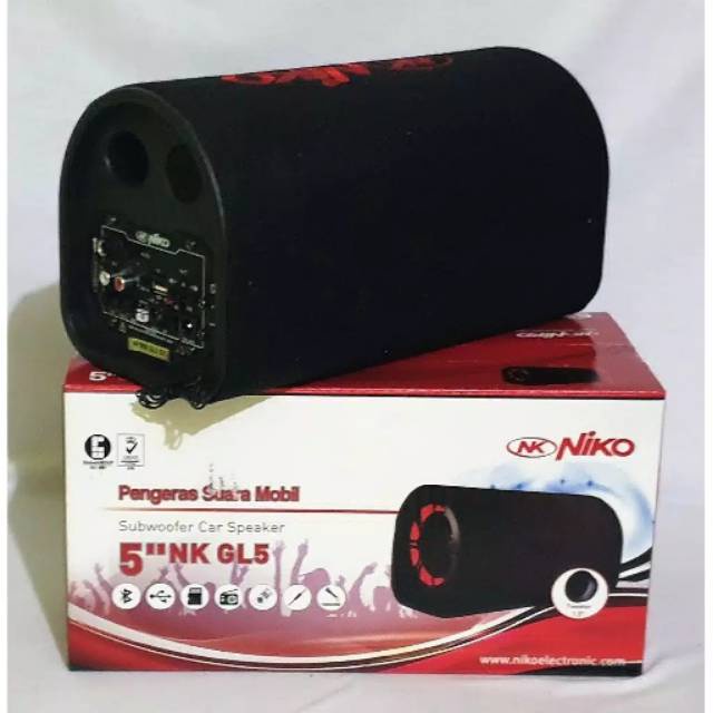 NIKO Bluetooth Subwoofer Car Speaker [5inch] Speaker Tabung GL5 /GL6/GL8/GL10/GL12