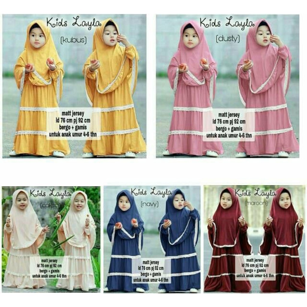 GAMIS ANAK TERBARU - LAYLA SYARI - 2-4 TAHUN