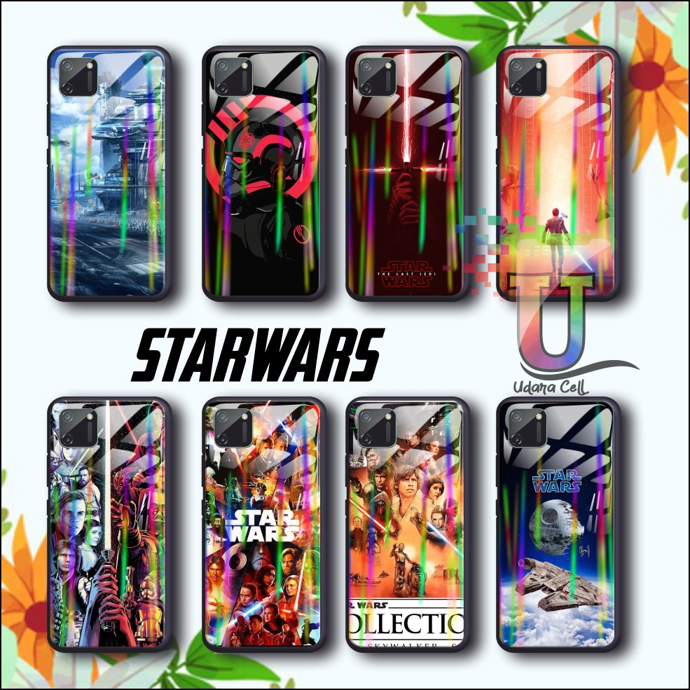 UC438 Case softcase gambar STARWARS back case glass aurora oppo a3s a1k a7 f9 a5s a12 a92 a52 a31