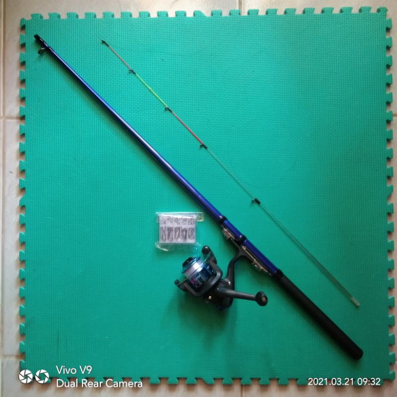 Set Pancing Joran Spartacus 130cm + Reel Fighter 5 bearing + Kail