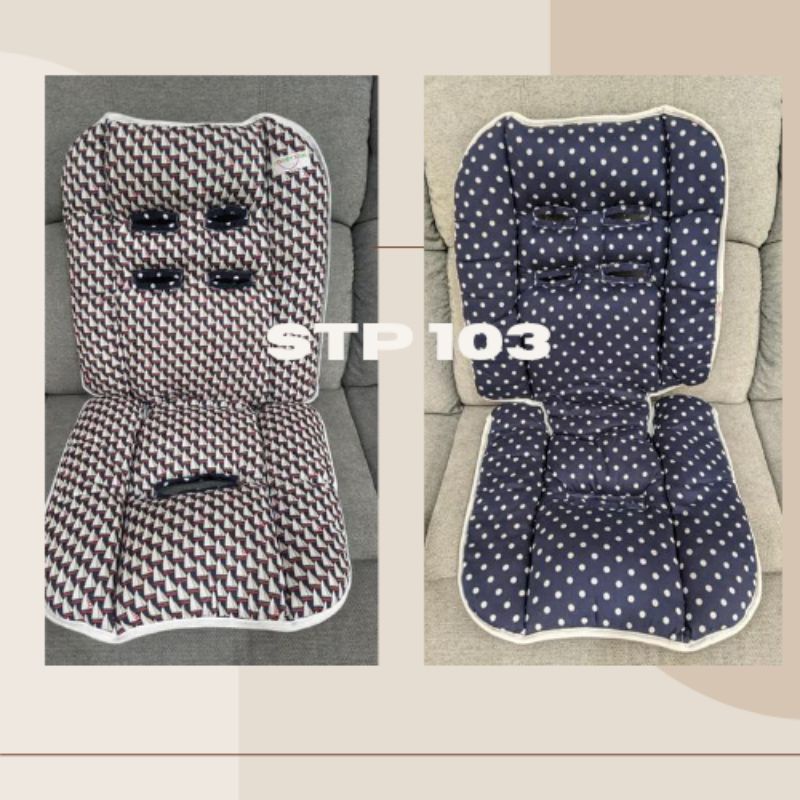 Stroller pad reversible (bisa dipakai bolak balik motifnya) By noshi-noshi