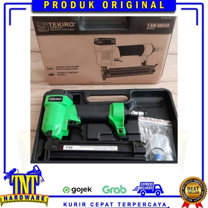 

Tekiro F30 Air Nailer Stapler Gun / Mesin Staples Angin Paku Tembak