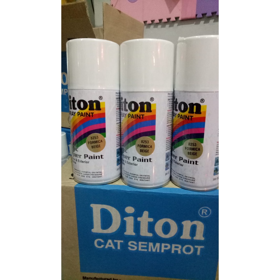 cat semprot Pilok pilox diton formica beige 8253 300cc cream metallic metalik 300cc