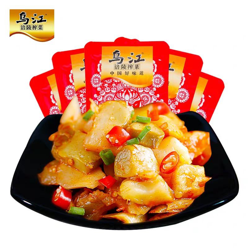 乌江榨菜 Acar Wujiang / sayur asin china 80gr