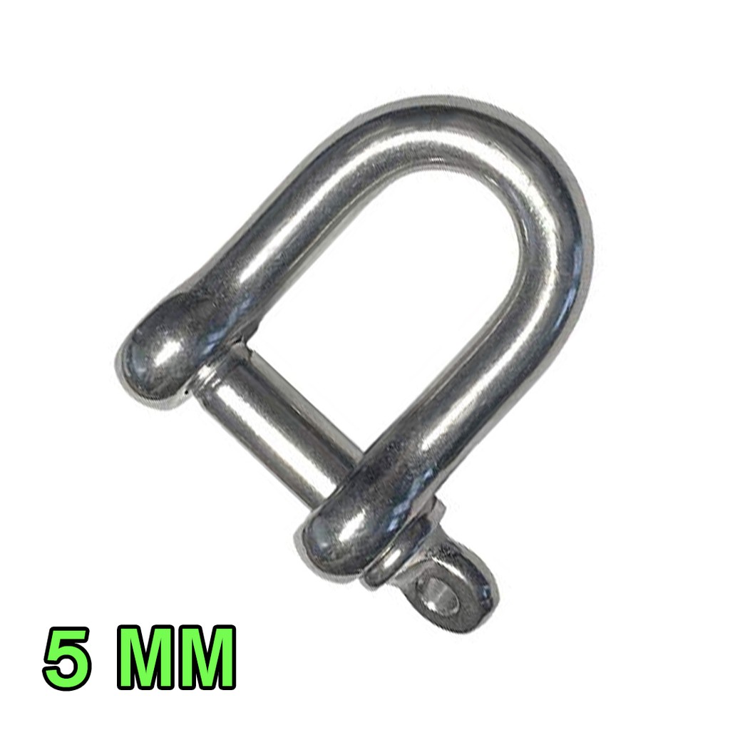 Segel D 5mm SS304 Shackle D 5mm Stainless Steel Sekel D 5mm D-Shackle