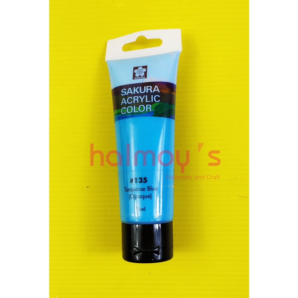 

CAT AKRILIK / ACRYLIC COLOUR SAKURA 75 ML TORQUISE BLUE #135