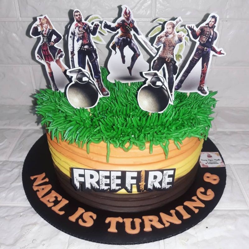 Kue Ulang Tahun Free Fire FF game