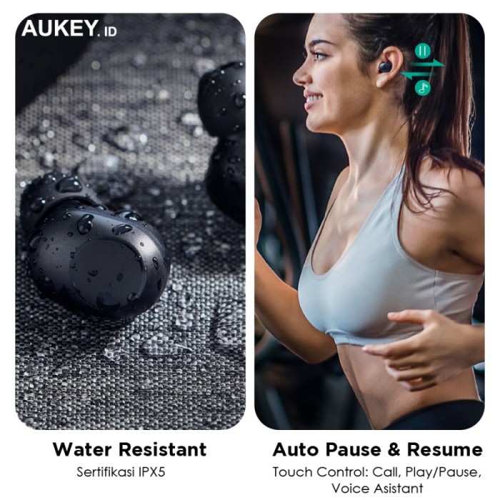 Aukey EP-T31 Headset/TWS  Wireless Charging Earbud With AAC Decodec &amp; IPX 5