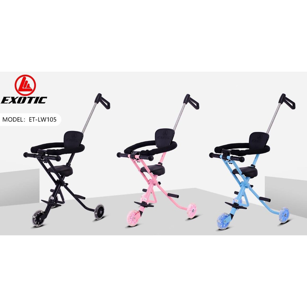 EXOTIC MAGIC STROLLER ET LW 105 Kursi Dorong Anak Jok 2 Arah (Hadap Depan dan Hadap Pendorong )  EXOTIC ET LW 101 EXOTIC ET LW 001-1